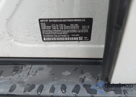 2018 BMW X5 xDrive35I from USA, damaged, VIN 5UXKR0C58J0Y04813